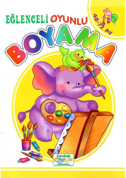 Eğlenceli Oyunlu Boyama - (4 - 6 Yaş)