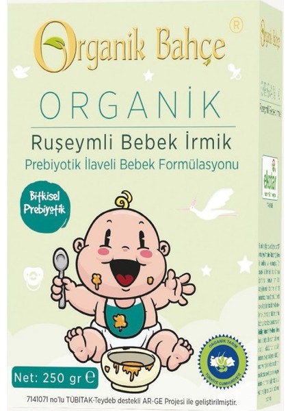 Organik Ruşeymli Bebek Irmik 250 gr