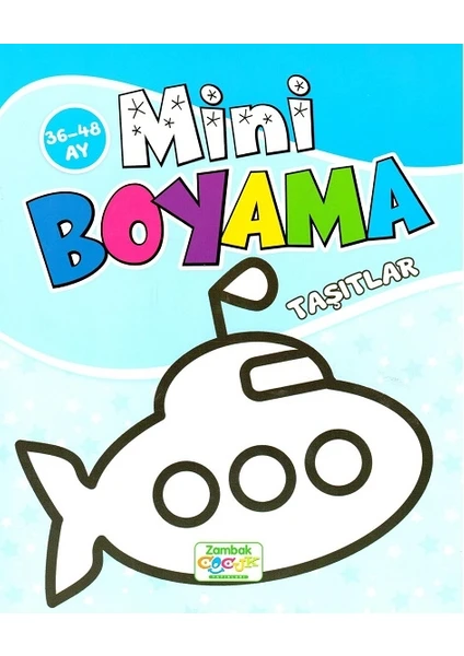 Mini Boyama Taşıtlar - (3 - 6 Yaş)