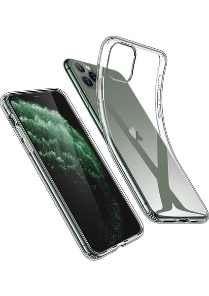 Apple iPhone 11 Pro Ultra İnce 0.2 mm Soft Silikon Kılıf Şeffaf