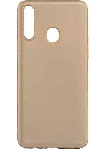 Samsung Galaxy A20s Premium Matte Silikon Kılıf Gold