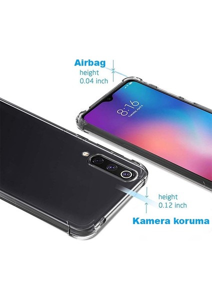 Ak-31427 Mi 9 Pro 5G Anti-Drop Darbe Emici Silikon Kılıf - Şeffaf modelleri