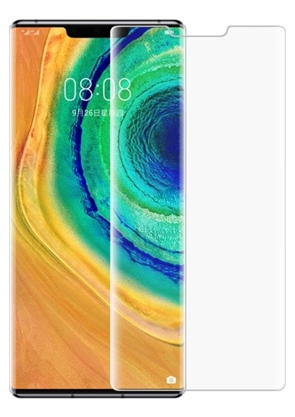 Al-31507 Huawei Mate 30 Pro Full Liquid+Uv Işık 3D Kırılmaz Cam