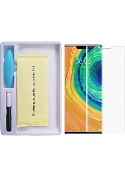 Al-31507 Huawei Mate 30 Pro Full Liquid+Uv Işık 3D Kırılmaz Cam fiyatları