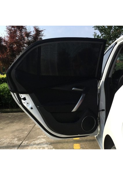 Oto Aksesuarcım Elastik Oto Yan Cam Bebek Güneşliği Perde Hatchback Uyumlu