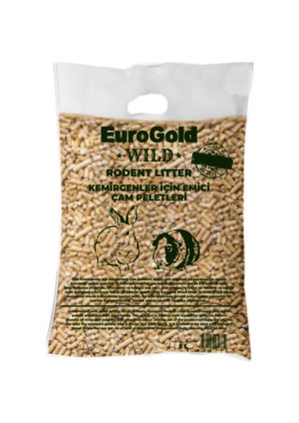 Eurogold Wild Rodent Litter Kemirgen İçin Emici Çam Peleti Taban Altlığı 5 Lt