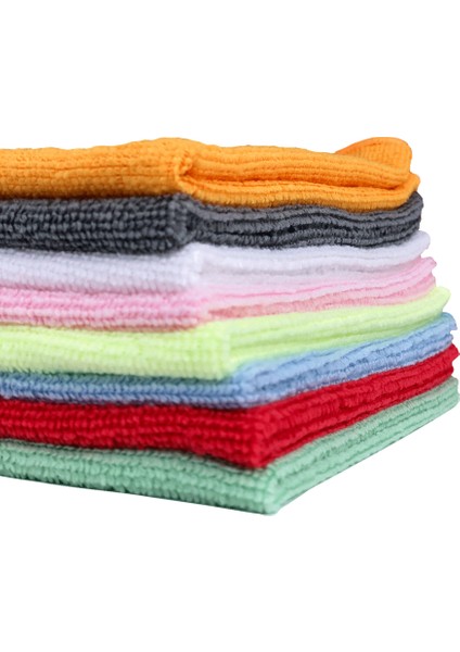 Mikrofiber Kalın Dokulu Genel Temizlik Bezi Beyaz 40x40cm