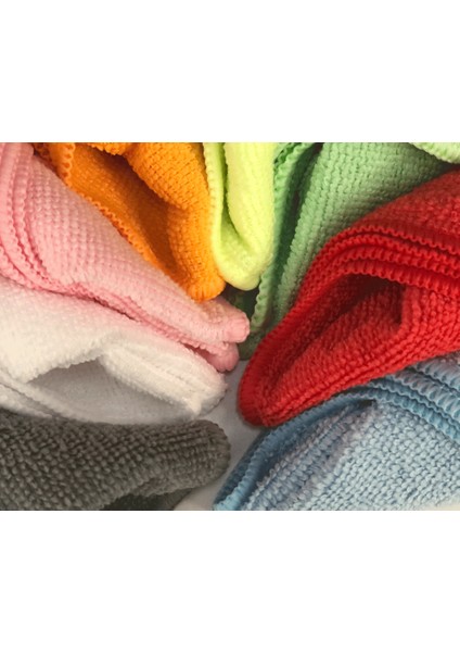 Mikrofiber Kalın Dokulu Genel Temizlik Bezi Sarı 40X40CM 10 Lu Paket