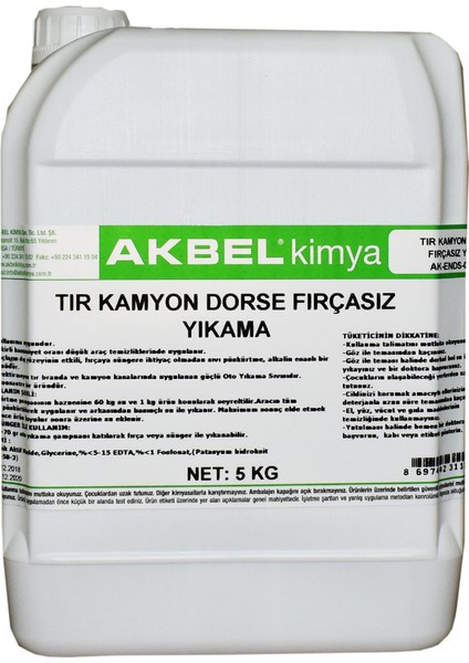 Tır Kamyon Dorse Fırçasız Yıkama 5 kg 1/60