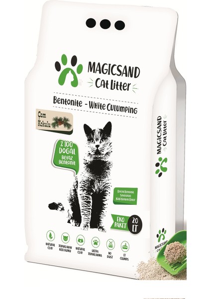 Cat Litter Çam Kokulu İnce Taneli Kedi Kumu 20 l