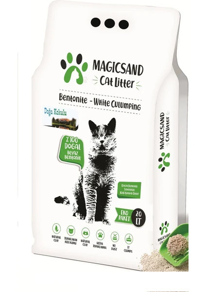 Cat Litter Doğa Kokulu İnce Taneli Kedi Kumu 20 l