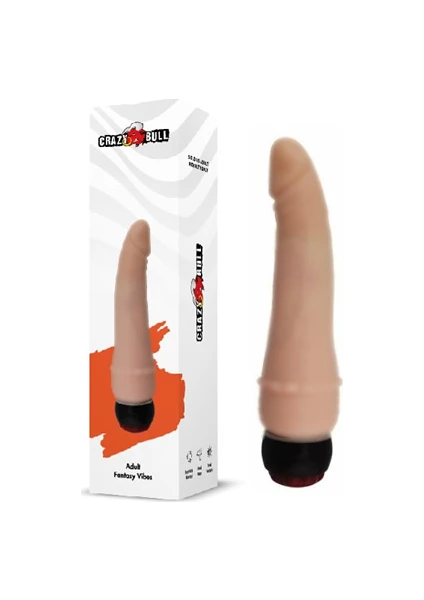 Crazy Bull 17 cm Anal Titreşimli Realistik Vibratör Dildo Penis