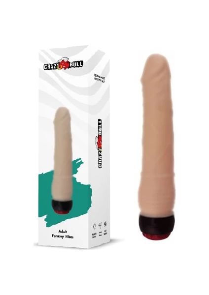 Crazy Bull 17 cm Titreşimli Realistik Dildo Vibratör Penis