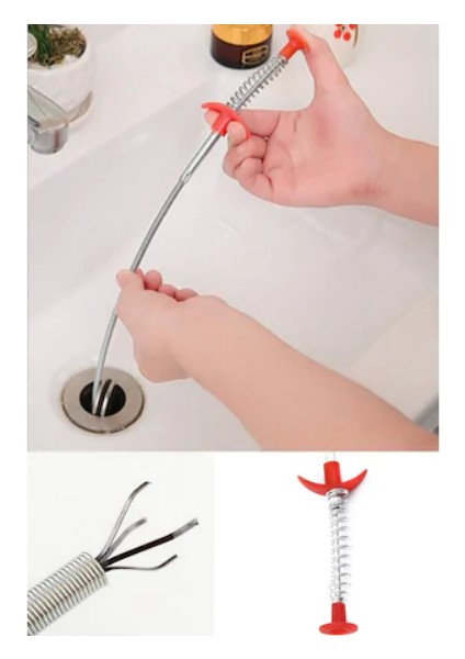 Paslanmaz Çelik Esnek Lavabo Tıkanıklığı Açıcı 90 cm fiyatları