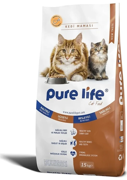 Pure Life Tavuk Etli Yetişkin Kedi Maması 15 kg