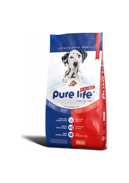 Pure Life Prime Biftekli Yetişkin Köpek Maması 15 kg