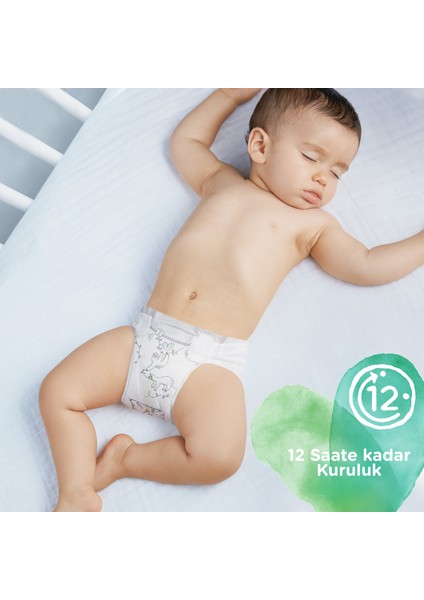 Pure Bebek Bezi 1 Beden 70’li + Prima Aqua Pure Islak Havlu Hediyeli