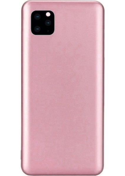 Apple iPhone 11 Pro Max Premium Matte Silikon Kılıf - Pembe