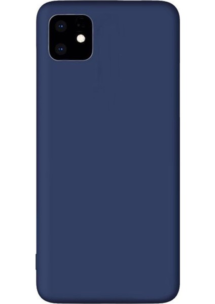 Apple iPhone 11 Premium Matte Silikon Kılıf - Lacivert