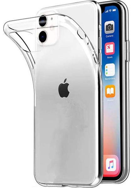Apple iPhone 11 Ultra Ince 0.2 mm Soft Silikon Kılıf - Şeffaf