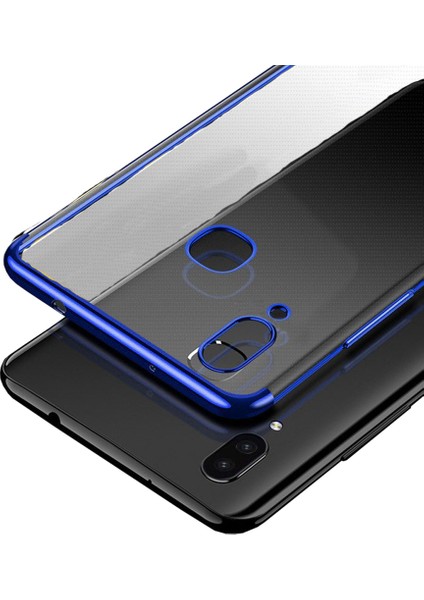 Samsung Galaxy A10s Plating Series Soft Silikon Kılıf - Mavi