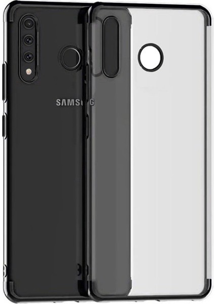 Samsung Galaxy A20s Plating Series Soft Silikon Kılıf - Siyah