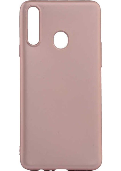 Samsung Galaxy A20s Premium Matte Silikon Kılıf - Pembe