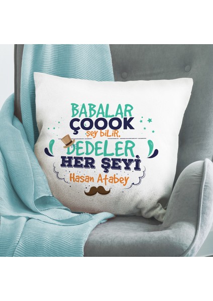 Dedeye Hediye Esprili Kişiye Özel Baskılı Yastık