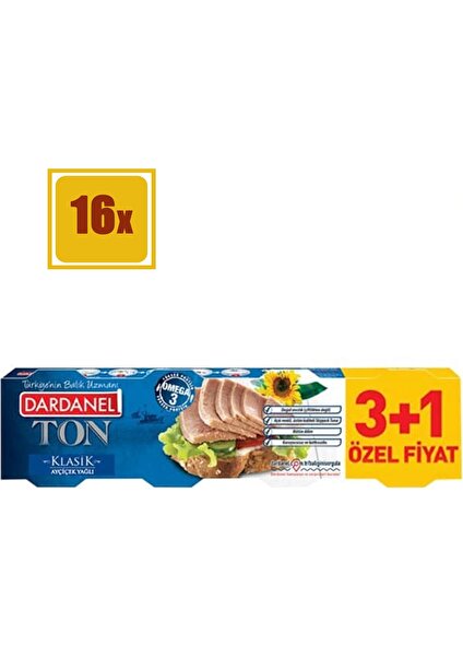 Ton Balığı 3+1 16'lı Set