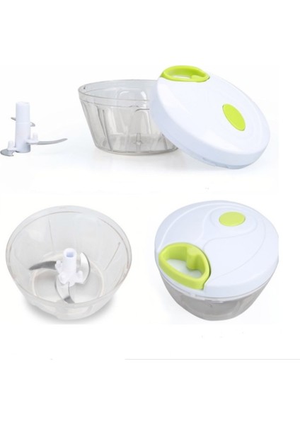 İpli El Rondosu 3 Bıçaklı Paslanmaz Çelik, Emniyetli Kilitli Kapak indirimleri