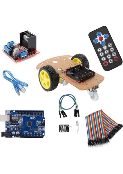 Arduino Uzaktan Kumandalı Robot Araba Kiti Hazır Kit