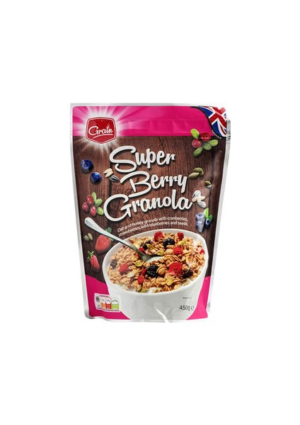 Grain Super Berry Granola Müsli Gevrek 450 gr