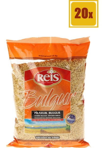 Pilavlık Bulgur 1 kg 20'li Set