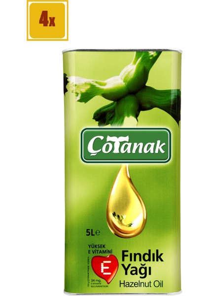Fındık Yağı 5 Lt Teneke
