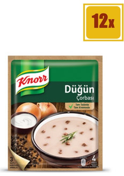 Klasik Düğün 72 gr Çorba 12'li Set