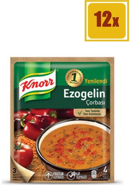 Ezo Gelin 65 gr Çorba 12'li Set