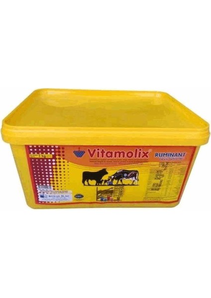 Royal Vitamolix Yalama Kovası 3 kg Melas Bazlı Yalama Kovası