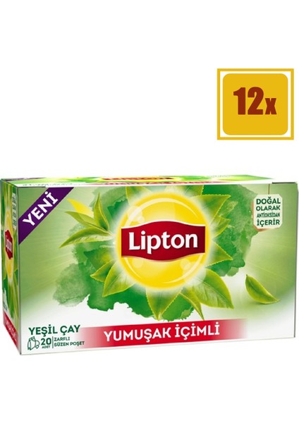 Yeşil Çay Yumuşak Içimli 20'li 12'li Set