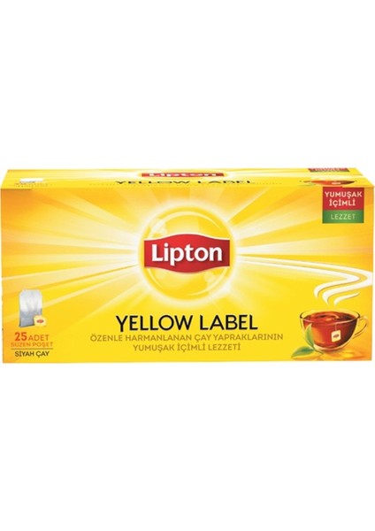 Bardak Poşet Çay Yellow Label 25 x 12'li Set
