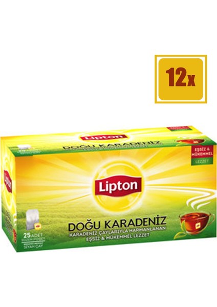Karadeniz Çay 25'li Bardak Poşet 12'li Set