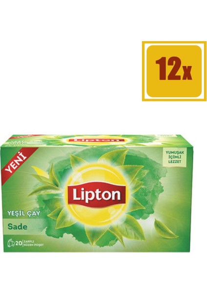 Berrak Yeşil Çay Sade 20'li 12'li Set