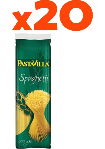 Spagetti Makarna 20'li Set