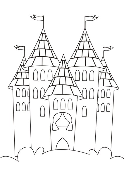 Prensesler Için Boyama Kitabı modelleri