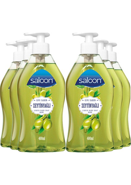 Sıvı Sabun 400 ml Zeytinyağlı x 6'lı Paket