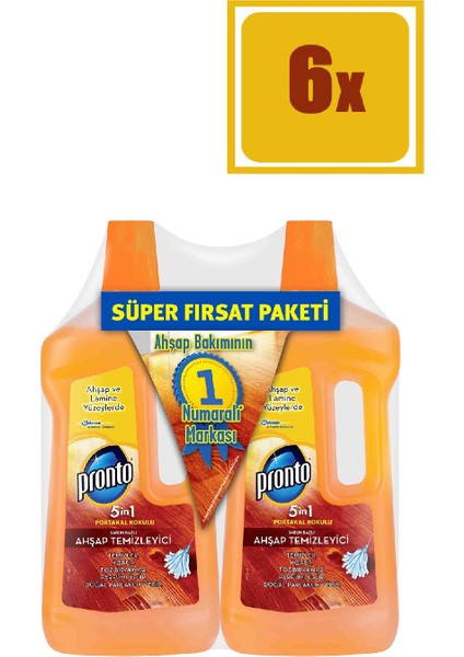 Ahşap Temizleyici Portakal 2 x 750 ml (X6)