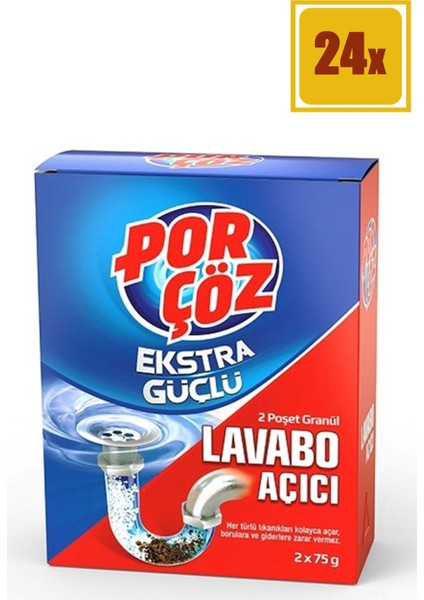 Lavabo Açıcı 2X75 gr 24'lü Set
