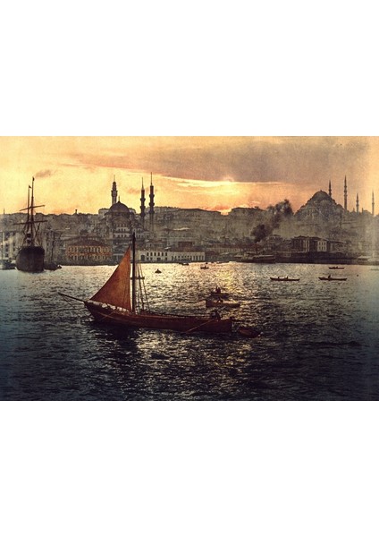 Eski İstanbul Tarihi Yarımada Fotoğraf Kanvas Tablo fiyatları