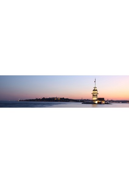 Panoramik Kız Kulesi Fotoğraf Kanvas Tablo fiyatları