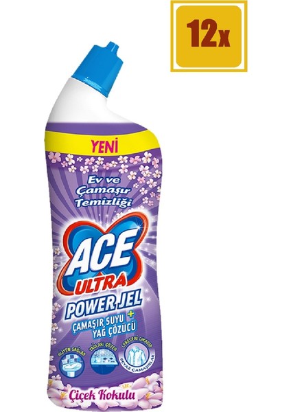Ultra Power Jel Çiçek Kokulu 750 ml (X12)
