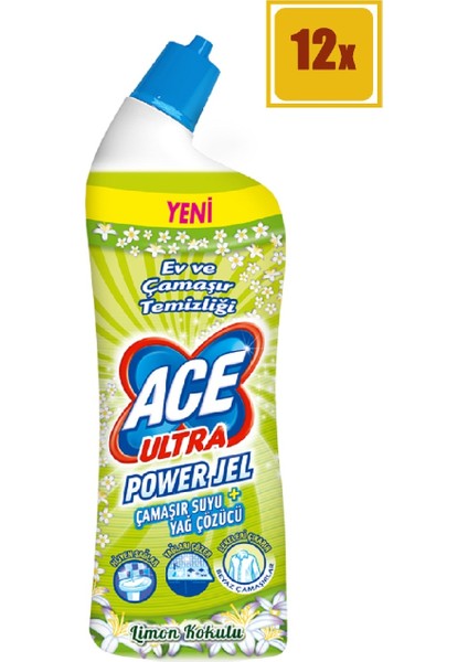 Ultra Power Jel Limon Kokulu 750 ml (X12)